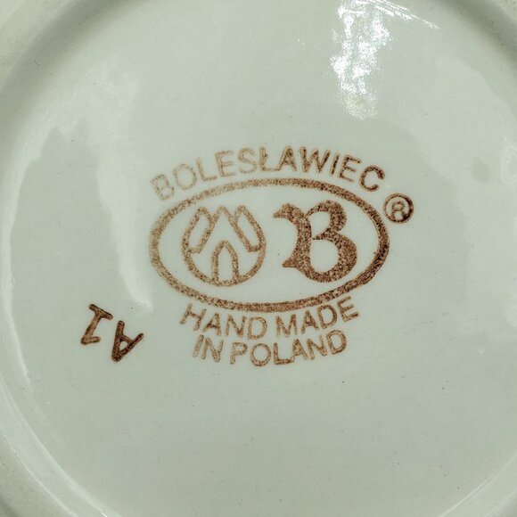 Polish Pottery Stars & Stripes Pie Plate Stars and Stripes Pie Dish - Picture 6 of 7